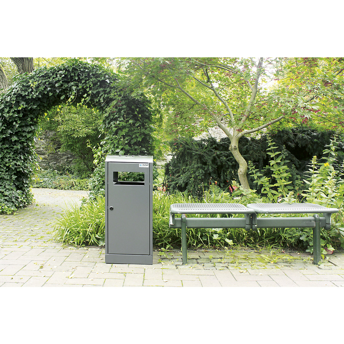 Afvalbak met asbak (Productafbeelding 4)-3