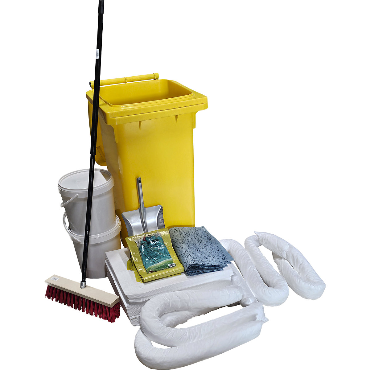 Lekkage-noodset in kunststof ton – eurokraft basic