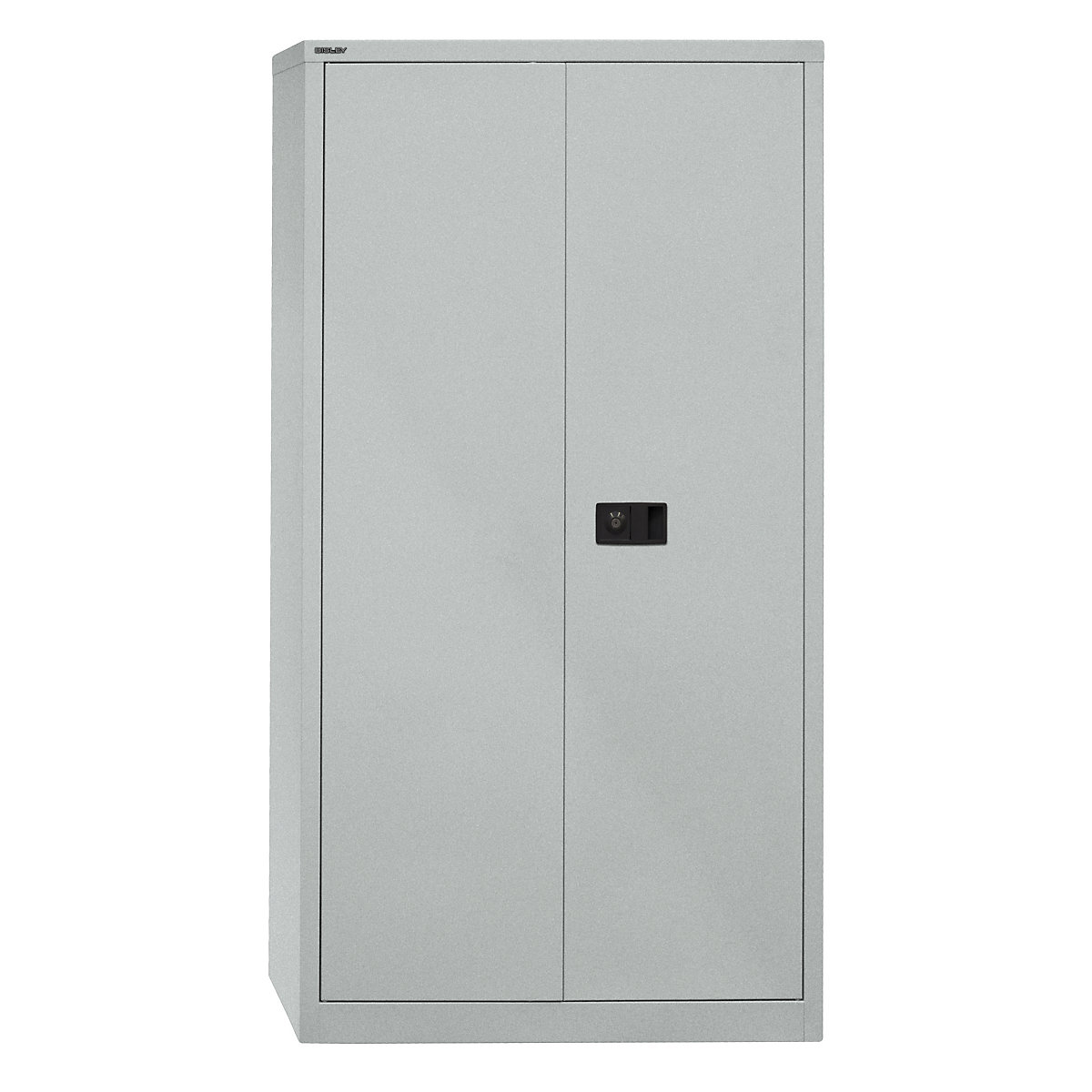 Armário com portas de batente UNIVERSAL – BISLEY, AxLxP 1806 x 914 x 400 mm, 3 prateleiras, 4 alturas de pastas, prateado-0