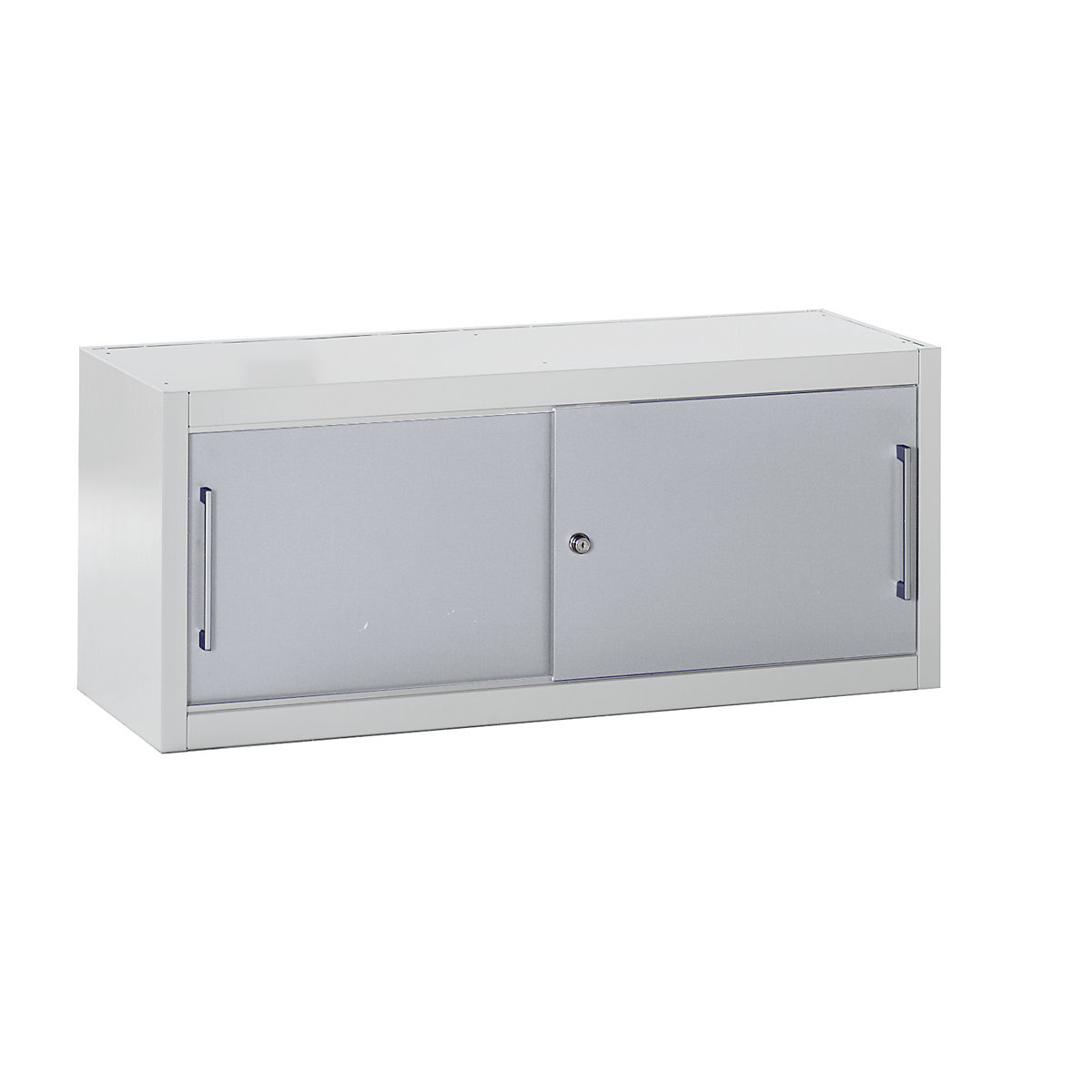 Armário com portas de correr – mauser, como suporte para largura de 1200 mm, AxLxP 500 x 1200 x 420 mm, cinzento claro / cinza alumínio-0