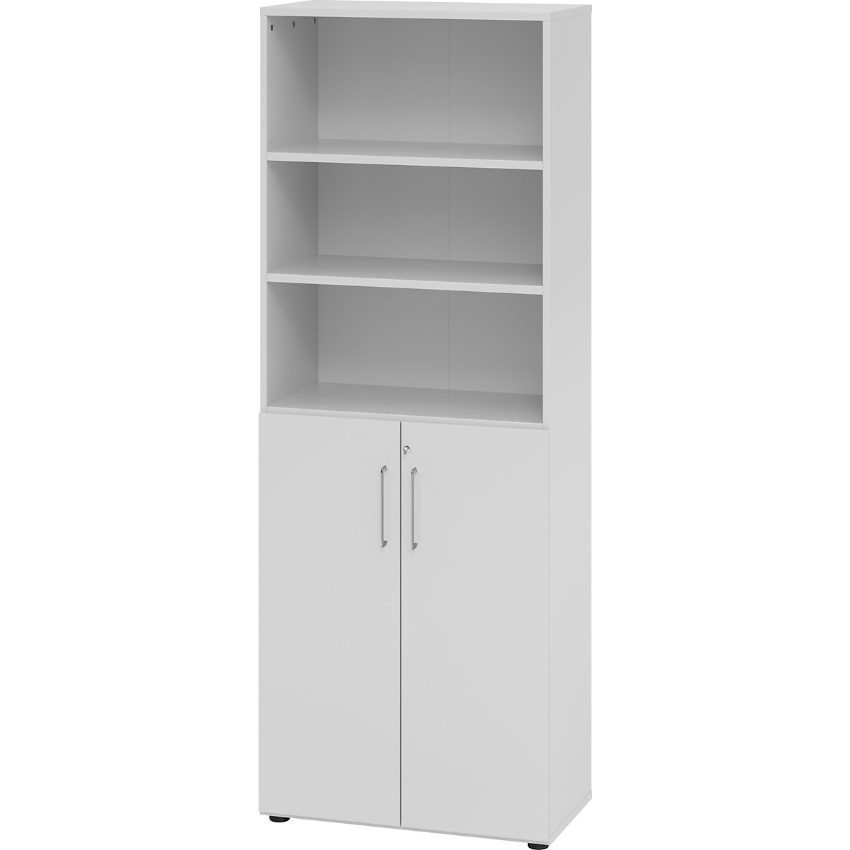 Armário de escritório VERA-ZWO, AxLxP 2156 x 800 x 420 mm, cinzento claro-0