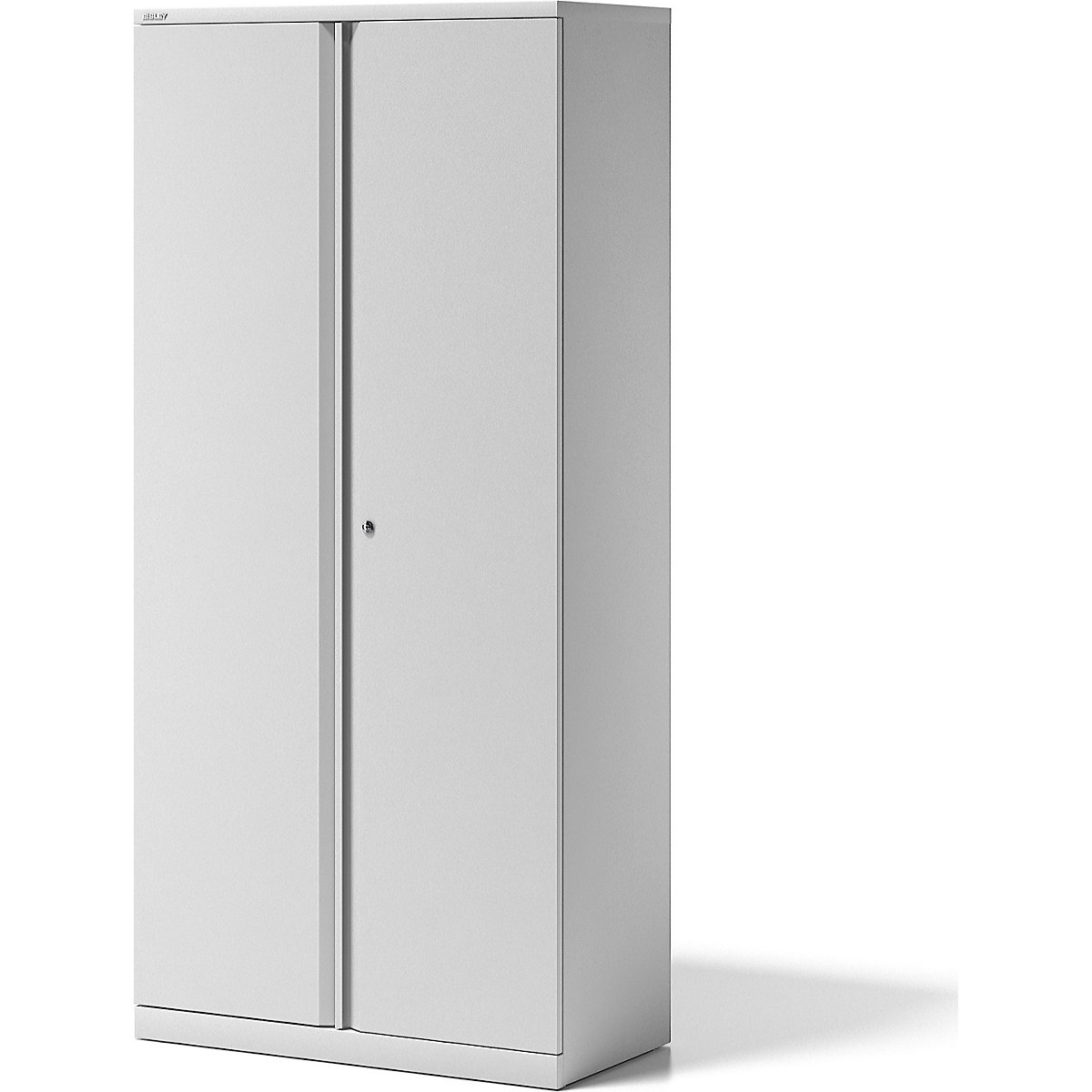Armário de portas de batentes ESSENTIALS – BISLEY, 4 prateleiras, 5 alturas de pastas, branco trânsito-0