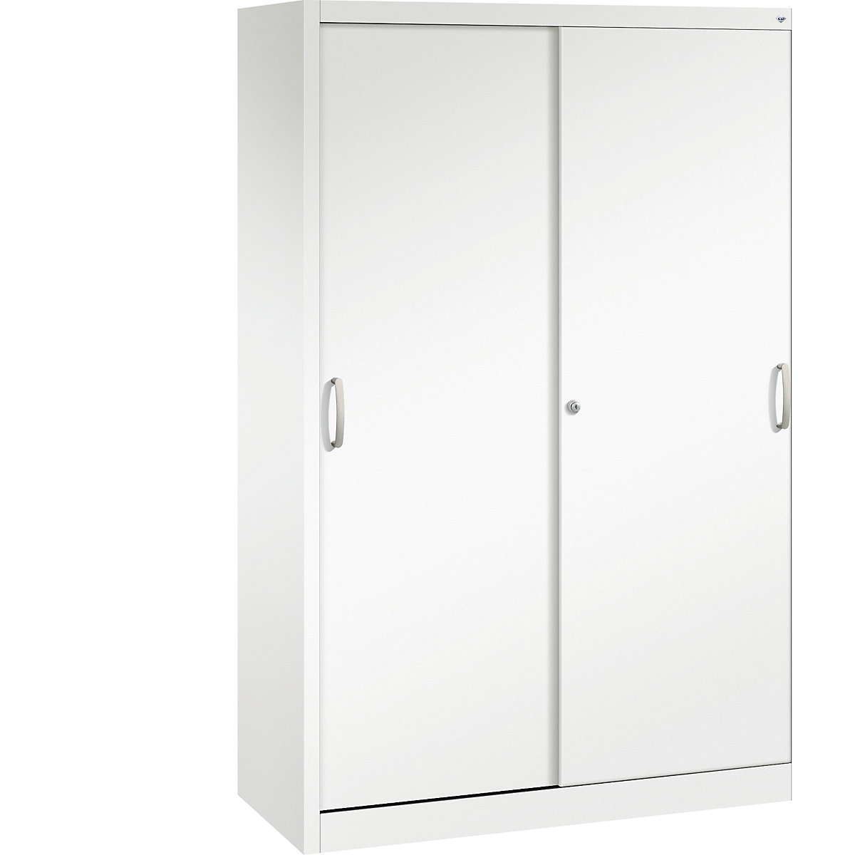 Armário de portas de correr ACURADO – C+P, 4 prateleiras, AxLxP 1950 x 1200 x 500 mm, branco trânsito-0