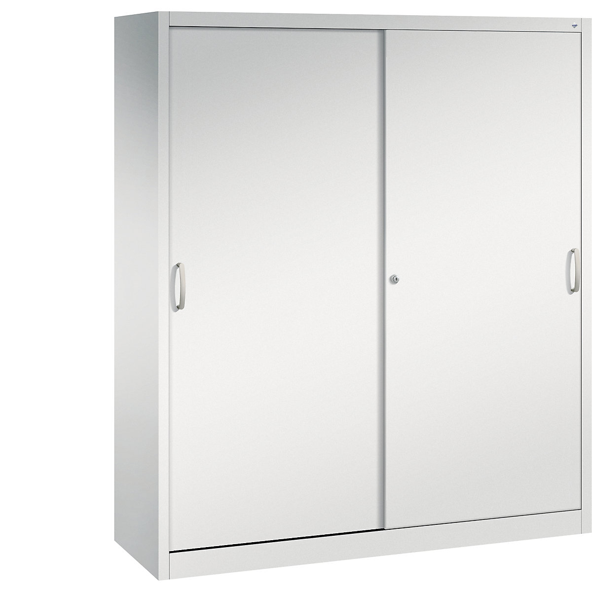 Armário de portas de correr ACURADO – C+P, 8 prateleiras, AxLxP 1950 x 1600 x 500 mm, cinzento claro-0