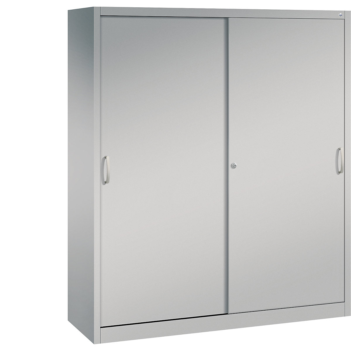 Armário de portas de correr ACURADO – C+P, 8 prateleiras, AxLxP 1950 x 1600 x 500 mm, cinza alumínio-0