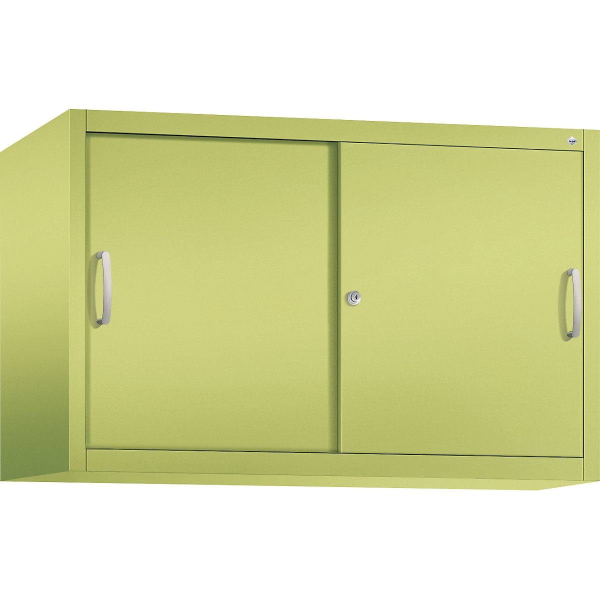 Armário de sobrepor ACURADO com portas de correr – C+P, 1 prateleira, AxLxP 790 x 1200 x 500 mm, verde viridian-0