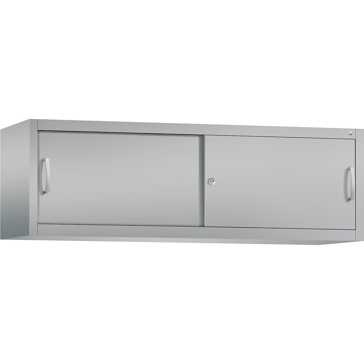 Armário de sobrepor ACURADO com portas de correr – C+P, AxLxP 500 x 1600 x 400 mm, cinza alumínio-0