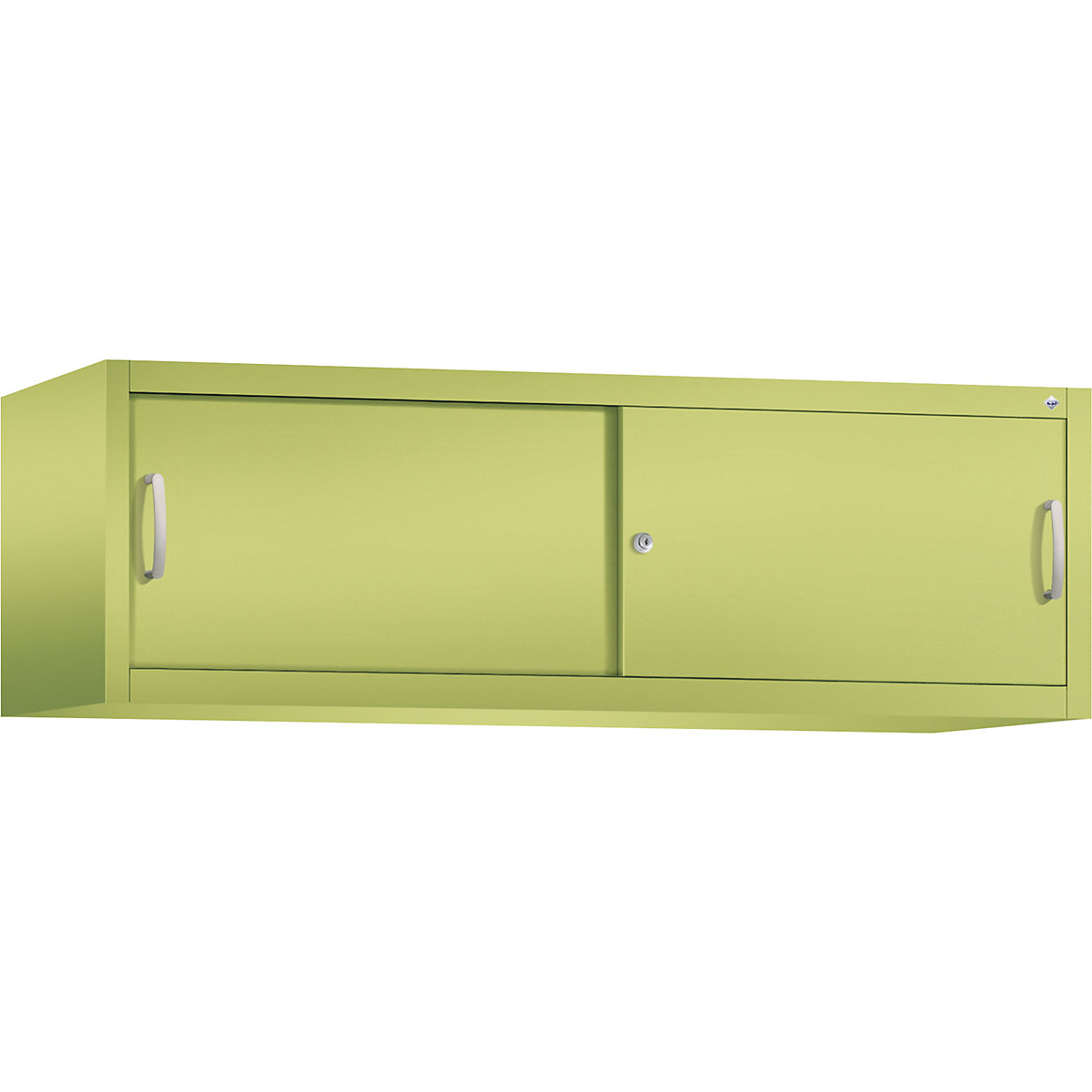Armário de sobrepor ACURADO com portas de correr – C+P, AxLxP 500 x 1600 x 500 mm, verde viridian-0