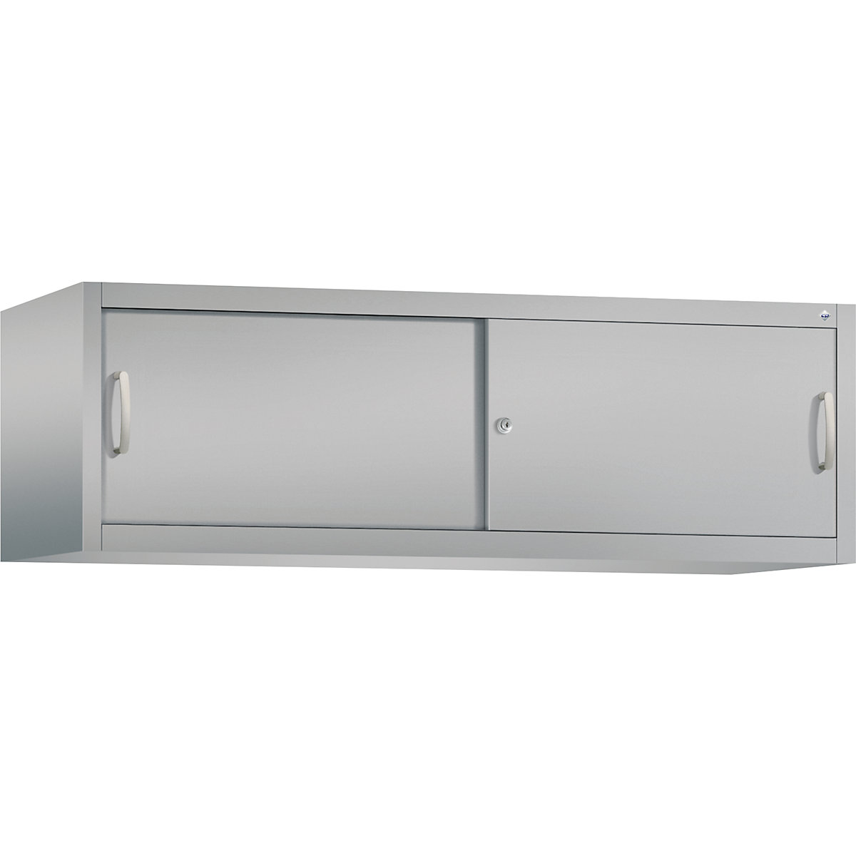 Armário de sobrepor ACURADO com portas de correr – C+P, AxLxP 500 x 1600 x 500 mm, cinza alumínio-0