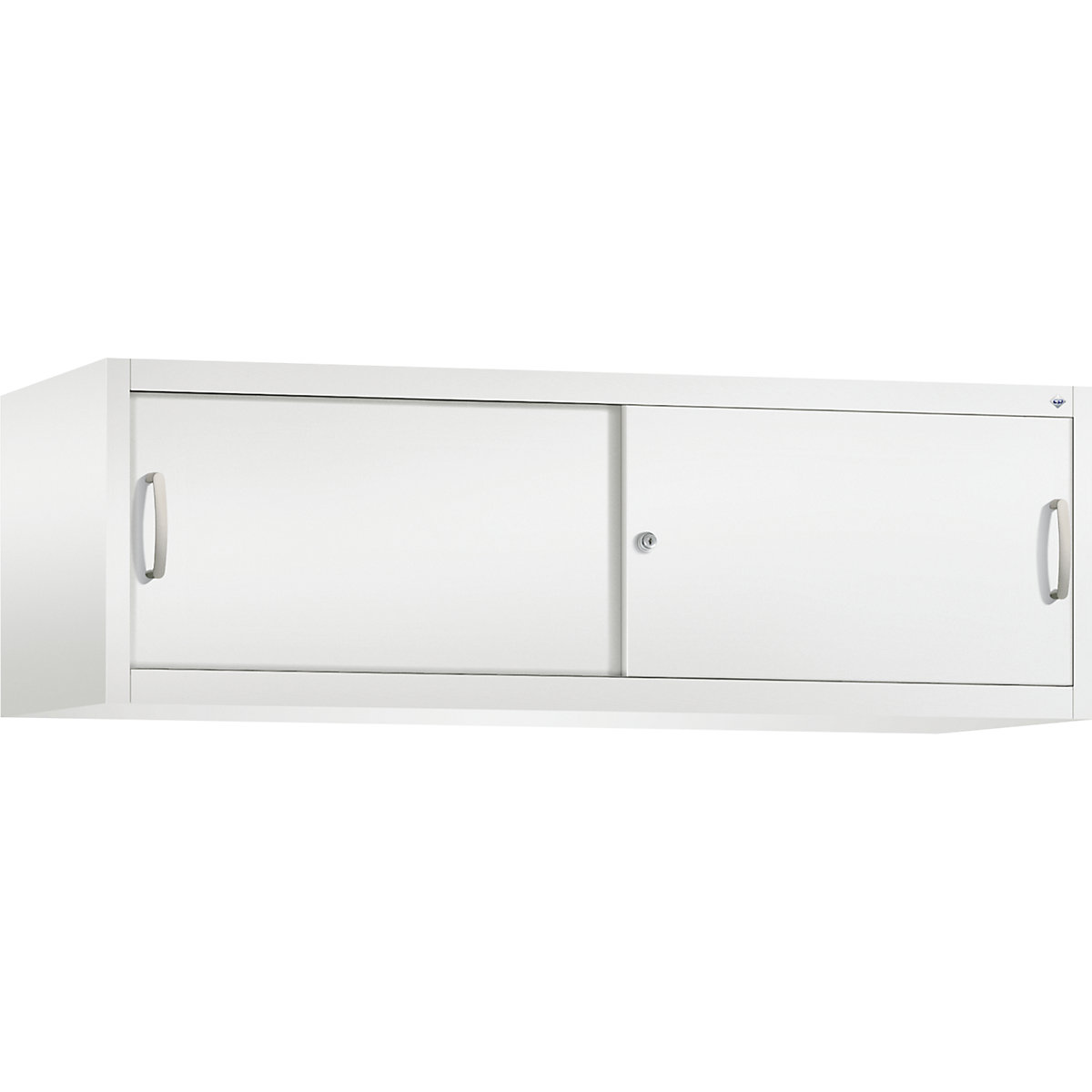 Armário de sobrepor ACURADO com portas de correr – C+P, AxLxP 500 x 1600 x 500 mm, branco trânsito-0
