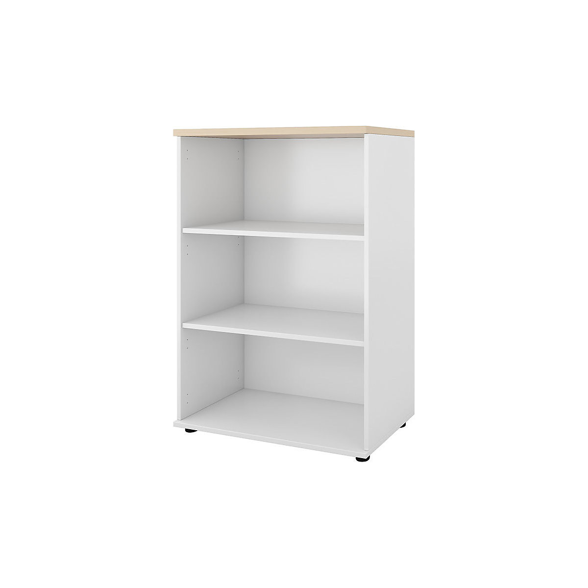 Estante para escritório Portland, AxLxP 1138 x 800 x 420 mm, branco escovado/bétula-0