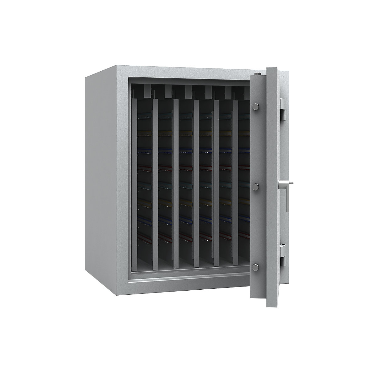 Cofre para chaves com paredes intermédias totalmente amovíveis, VDMA B e norma Euro S2, 1680 ganchos, AxLxP 1006 x 836 x 700 mm-0