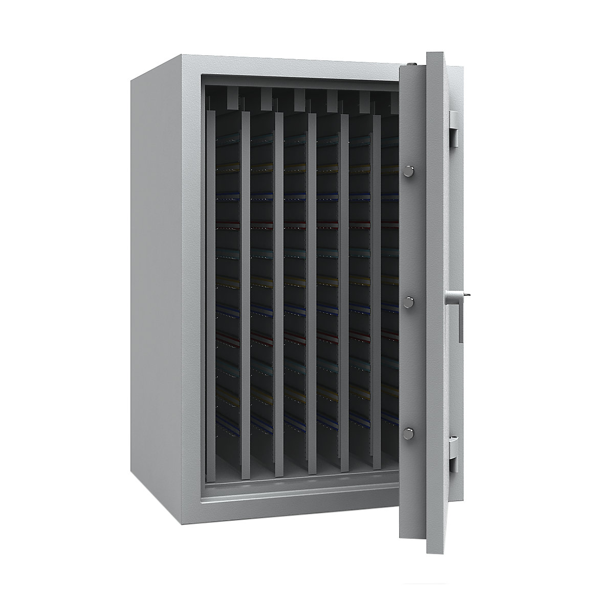 Cofre para chaves com paredes intermédias totalmente amovíveis, VDMA B e norma Euro S2, 2310 ganchos, AxLxP 1256 x 836 x 700 mm-0