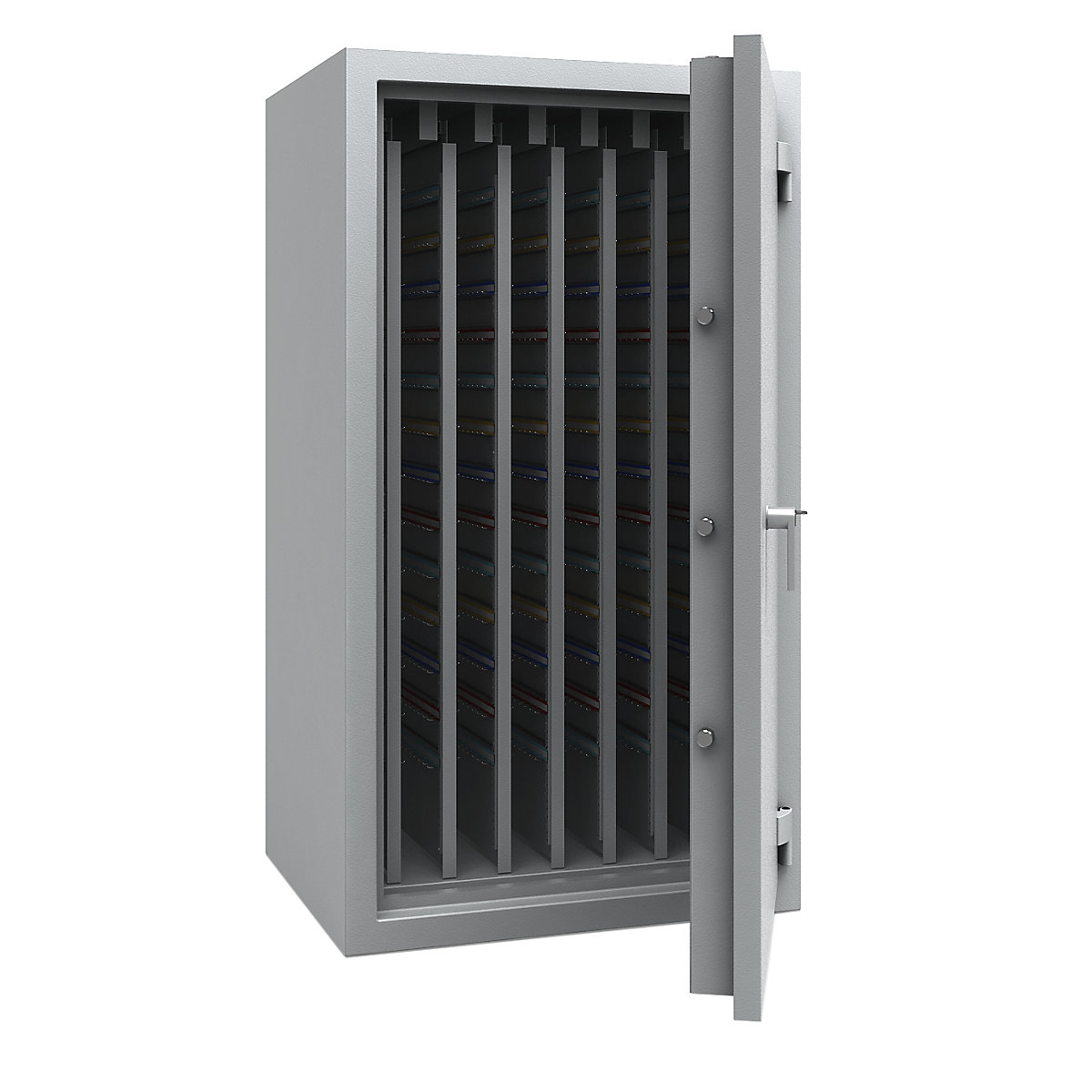 Cofre para chaves com paredes intermédias totalmente amovíveis, VDMA B e norma Euro S2, 2730 ganchos, AxLxP 1506 x 836 x 700 mm-0