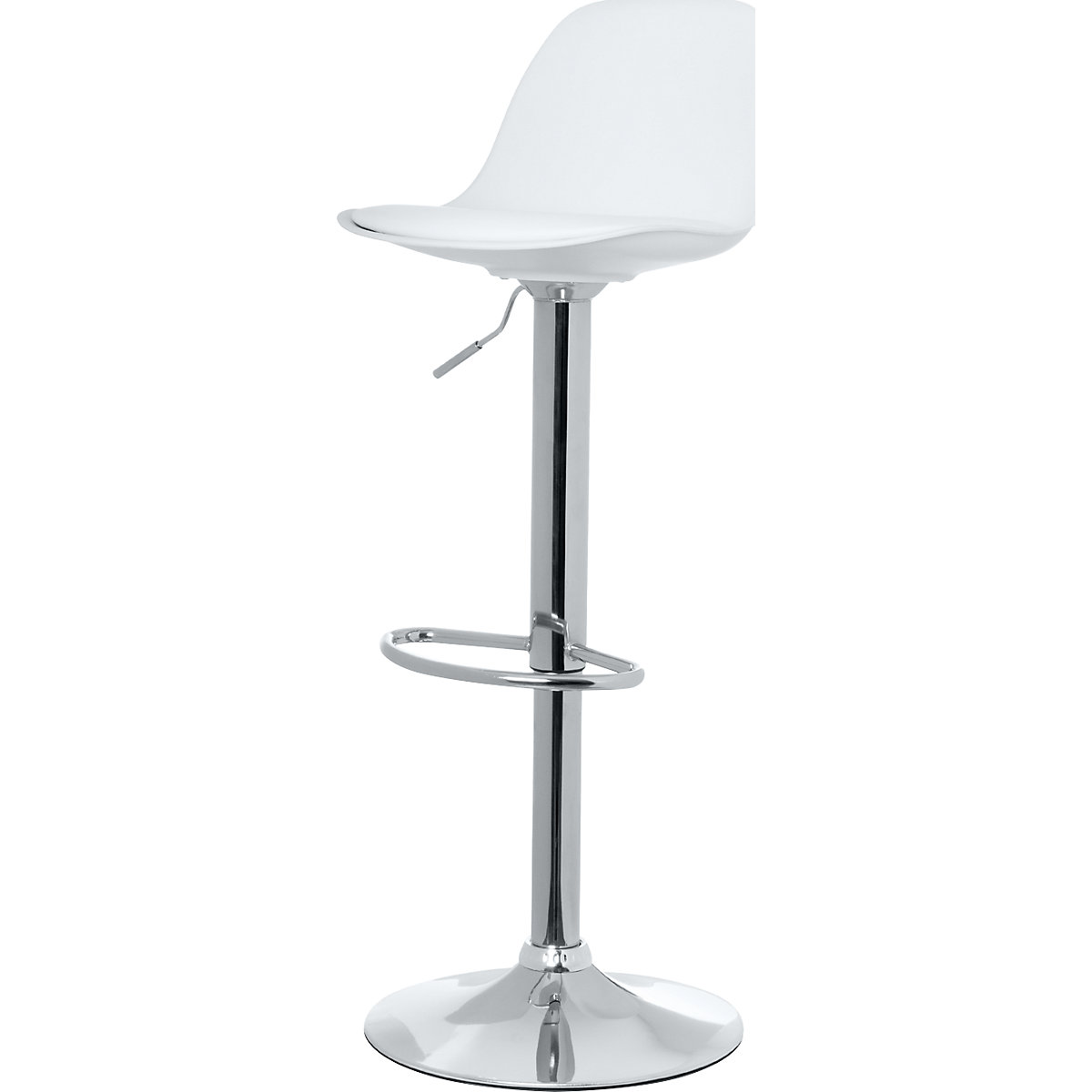 Banco de bar BOBBA – meet, com almofada, embalagem de 2 unid., branco-0