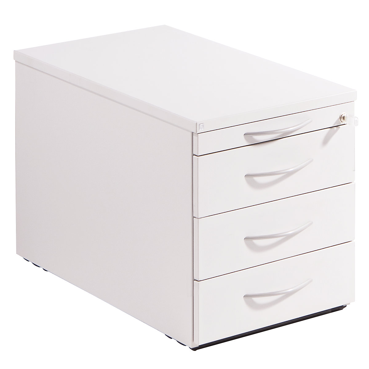 Bloco de gavetas móvel THEA, gaveta para utensílios, 3 gavetas para materiais, branco sujo-0