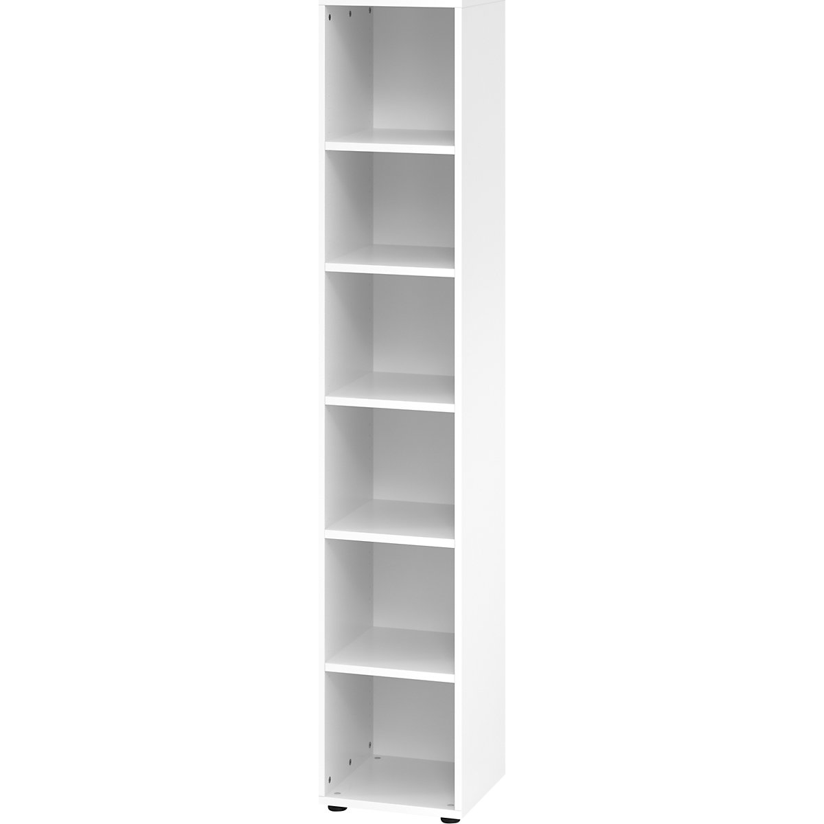 Estante para escritório VERA-ZWO, AxLxP 2156 x 400 x 400 mm, 6 alturas de pastas, branco-0