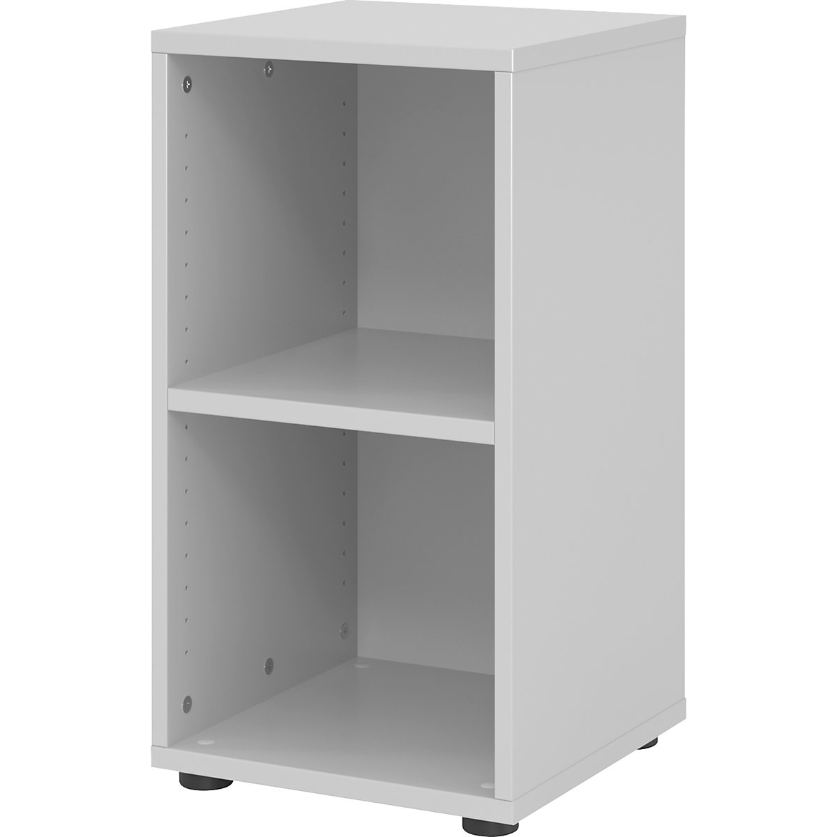 Estante para escritório VERA-ZWO, AxLxP 748 x 400 x 400 mm, 2 alturas de pastas, cinzento claro-0