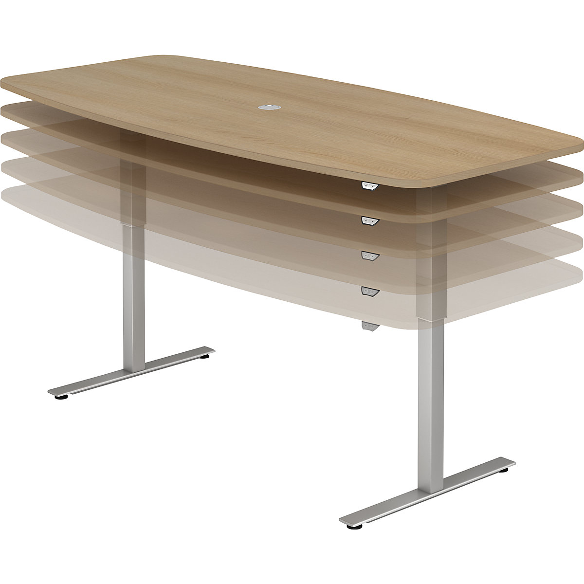 Mesa de conferência, LxP 2200 x 1030 mm (Imagem do produto 2)-1