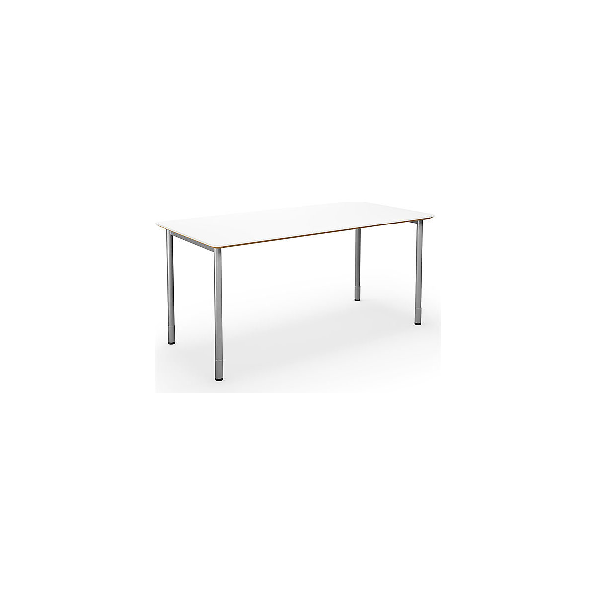 Mesa multiusos DUO-C Trend, tampo reto, cantos arredondados
