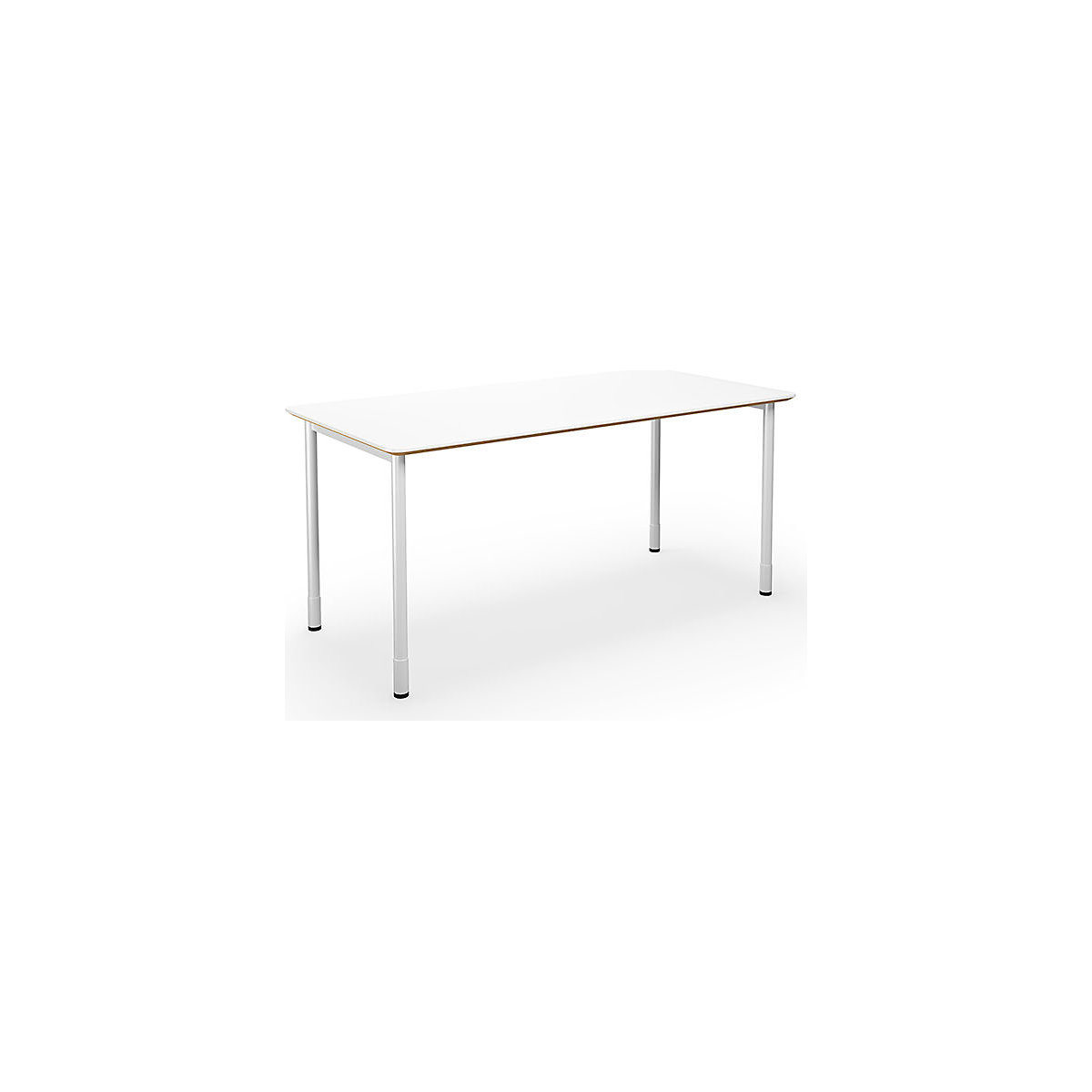 Mesa multiusos DUO-C Trend, tampo reto, cantos arredondados