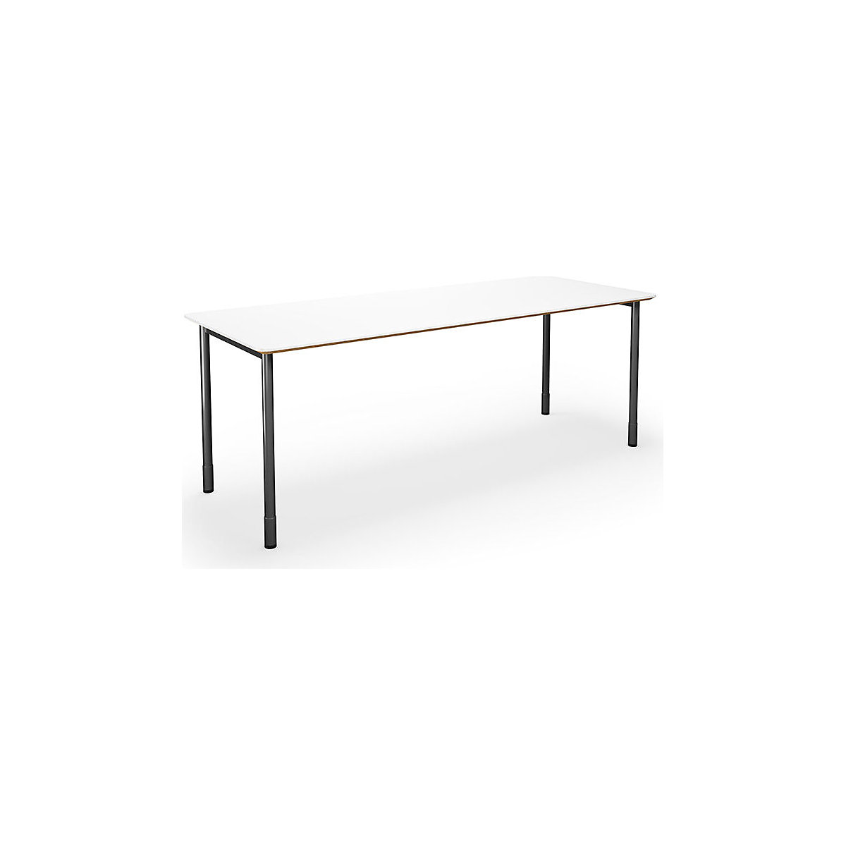 Mesa multiusos DUO-C Trend, tampo reto, cantos arredondados
