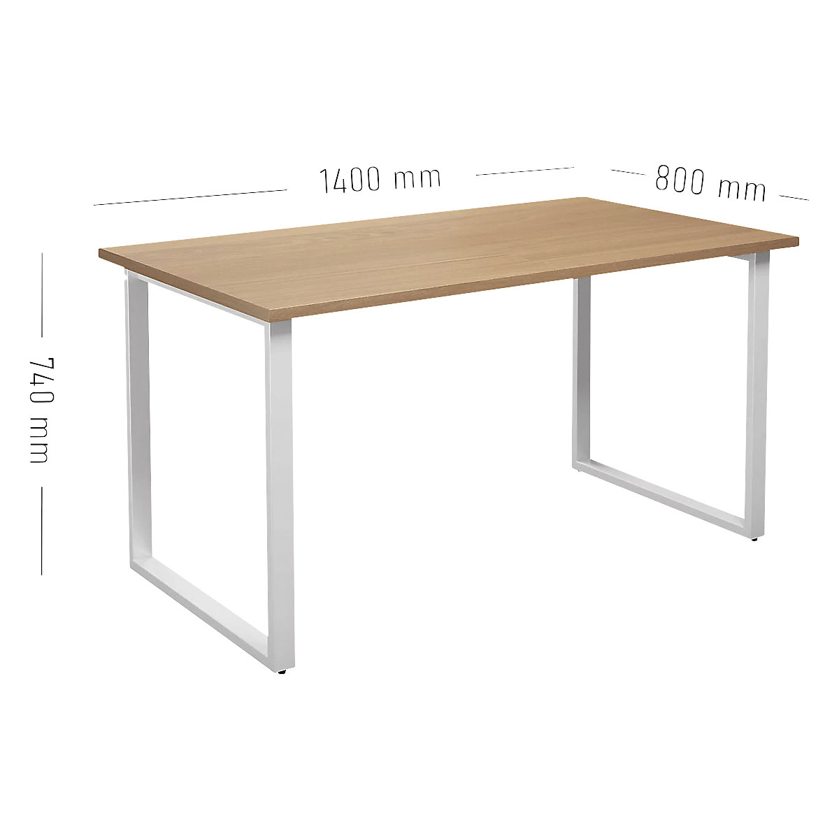 Mesa multiusos DUO-O, tampo reto (Imagem do produto 2)-1
