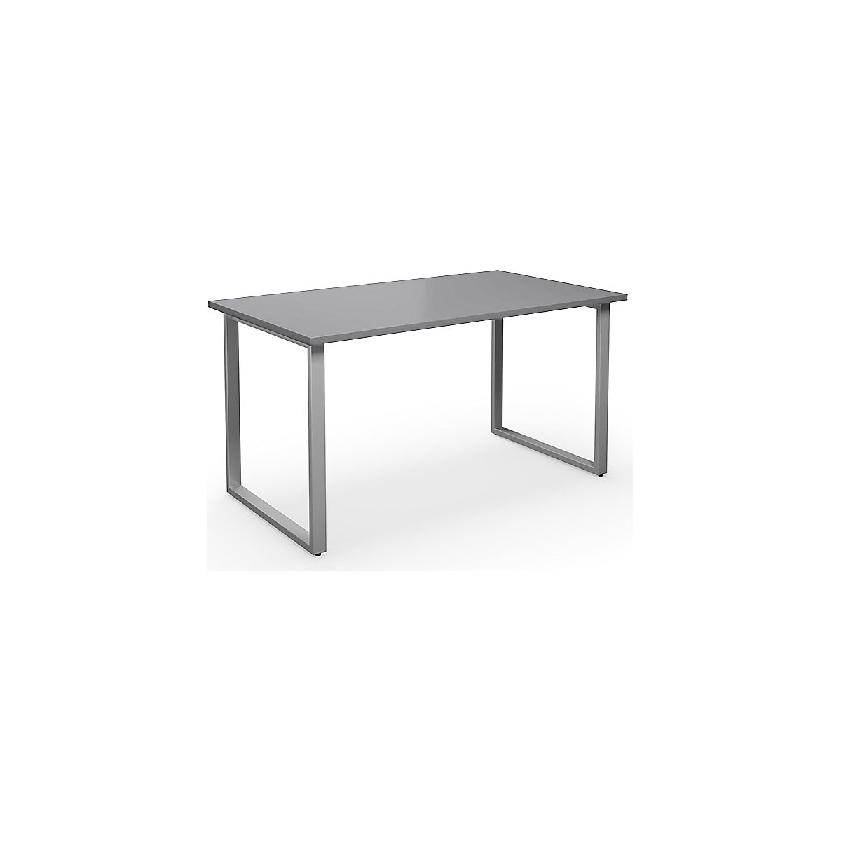 Mesa multiusos DUO-O, tampo reto, profundidade 800 mm, largura 1400 mm, cinzento claro/prateado-0