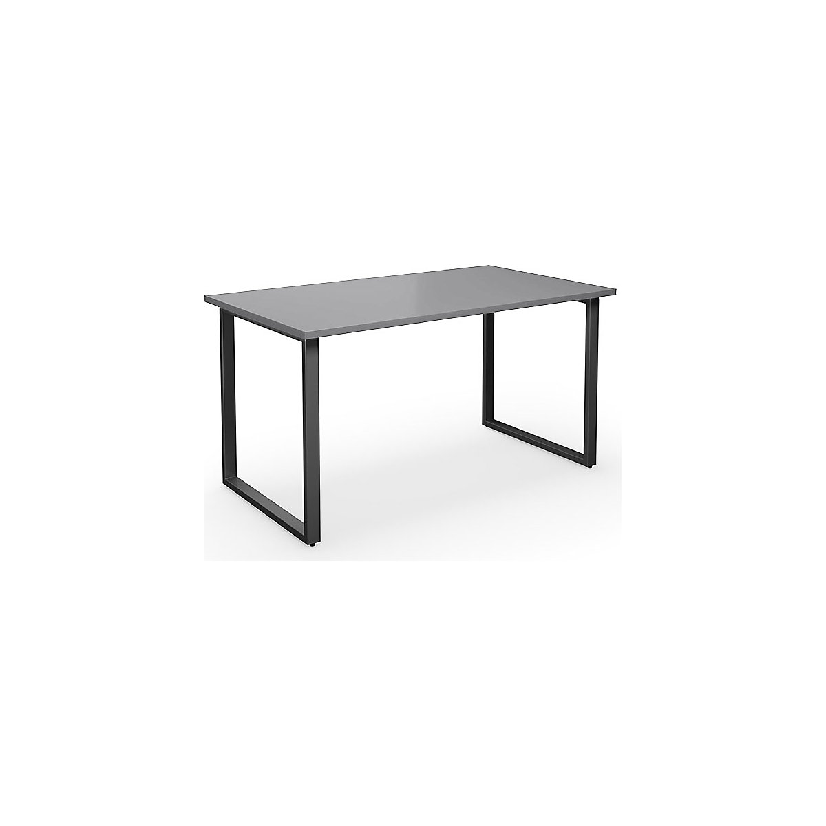 Mesa multiusos DUO-O, tampo reto, profundidade 800 mm, largura 1400 mm, cinzento claro/preto-0