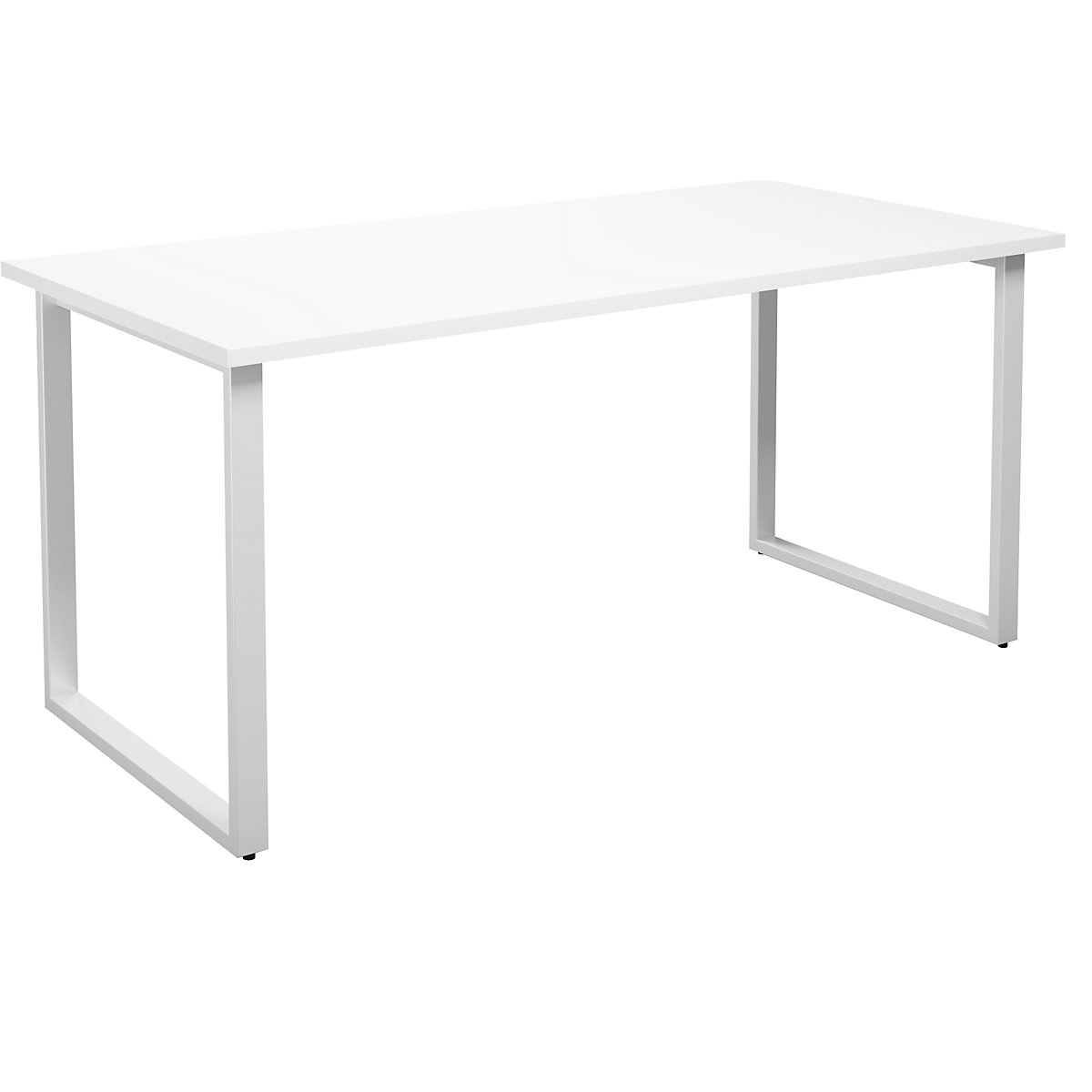 Mesa multiusos DUO-O, tampo reto, profundidade 800 mm, largura 1600 mm, branco/branco-0