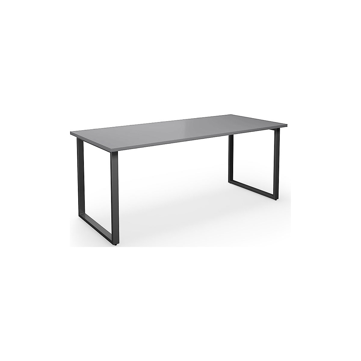 Mesa multiusos DUO-O, tampo reto, profundidade 800 mm, largura 1800 mm, cinzento claro/preto-0