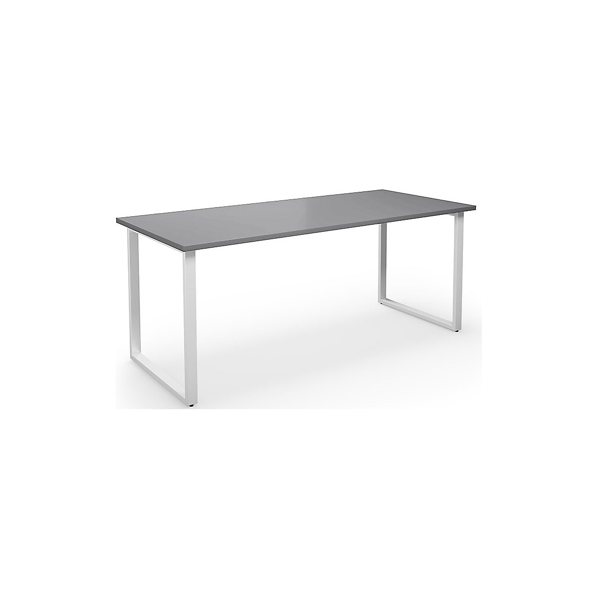 Mesa multiusos DUO-O, tampo reto, profundidade 800 mm, largura 1800 mm, cinzento claro/branco-0