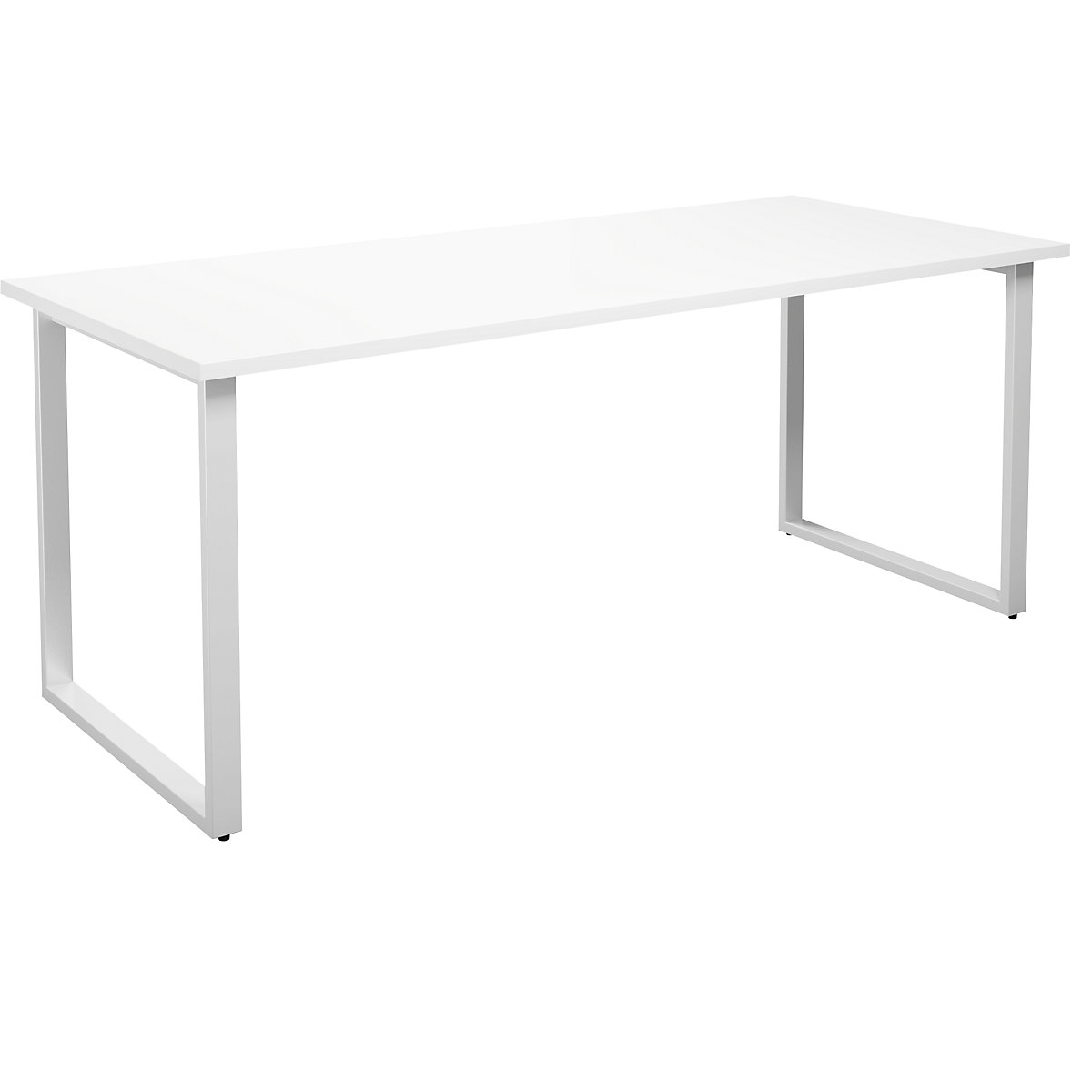 Mesa multiusos DUO-O, tampo reto, profundidade 800 mm, largura 1800 mm, branco/branco-0