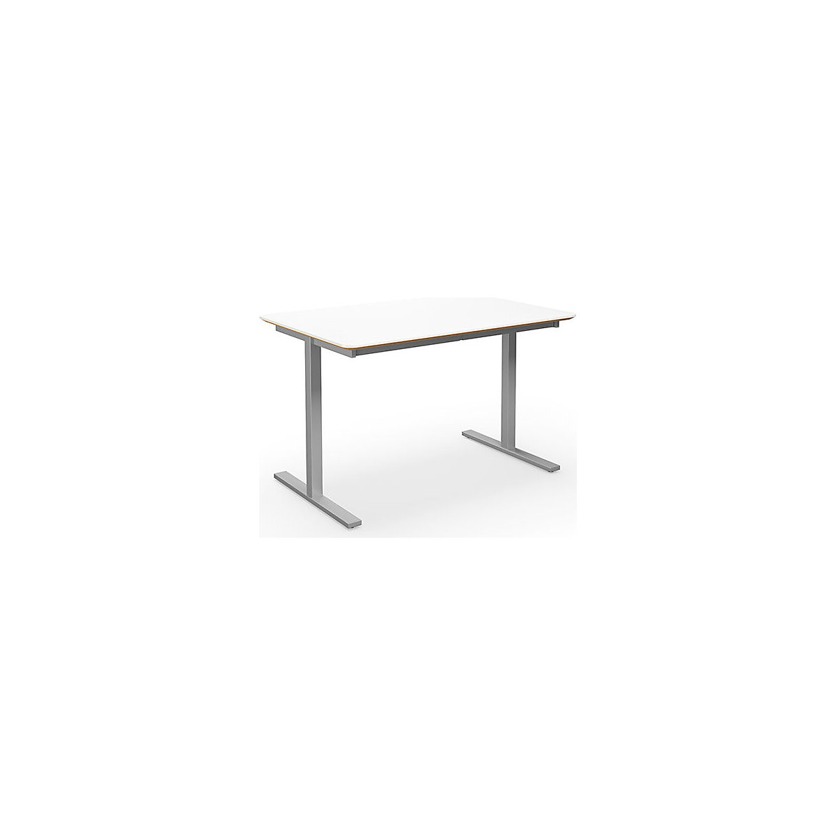 Mesa multiusos DUO-T Trend, tampo reto, cantos arredondados