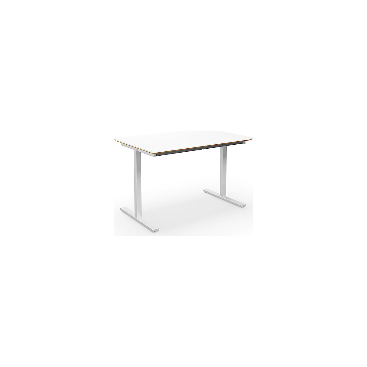 Mesa multiusos DUO-T Trend, tampo reto, cantos arredondados