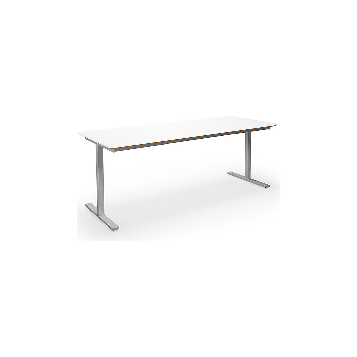 Mesa multiusos DUO-T Trend, tampo reto, cantos arredondados