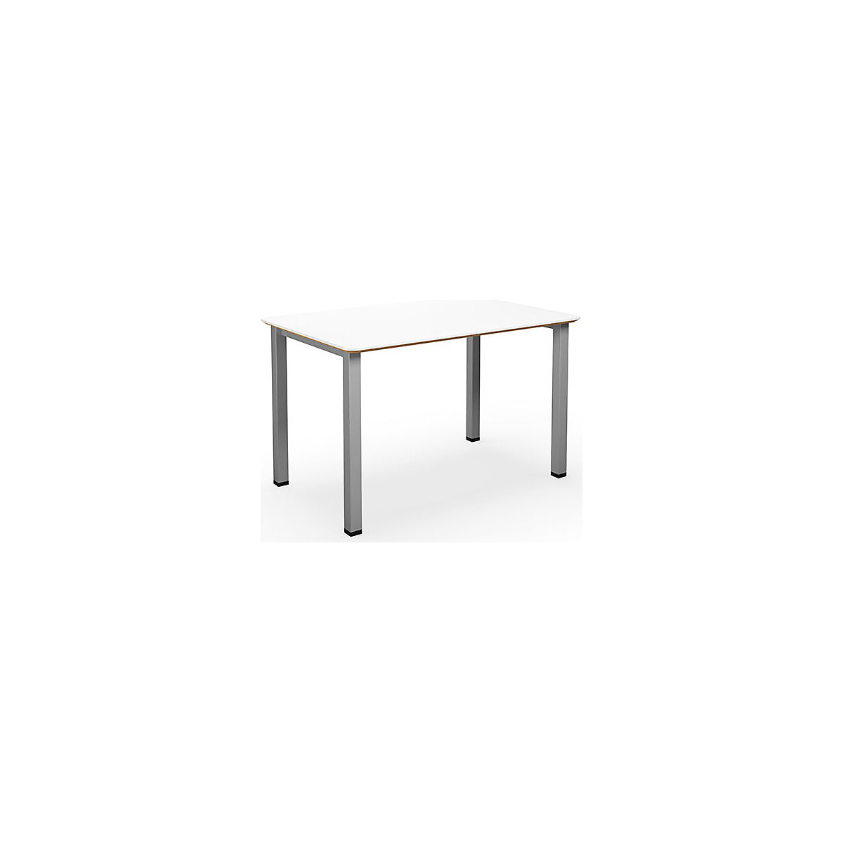 Mesa multiusos DUO-U Trend, tampo reto, cantos arredondados
