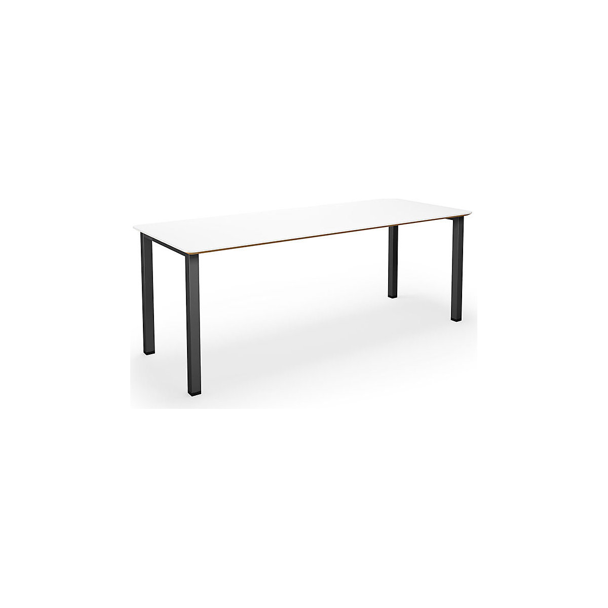 Mesa multiusos DUO-U Trend, tampo reto, cantos arredondados