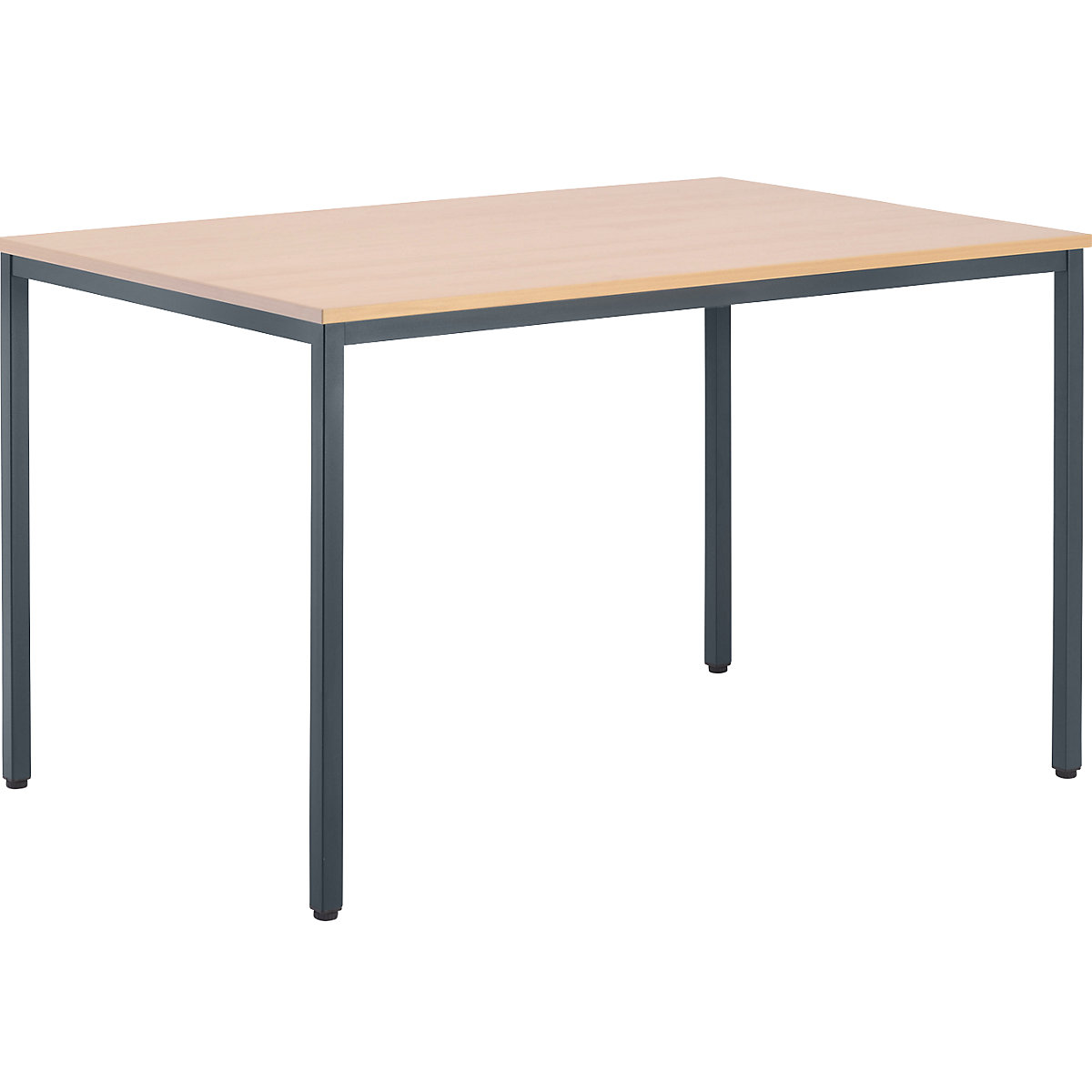 Mesa multiusos – eurokraft basic, AxLxP 720 x 1200 x 800 mm, tampo imitação de faia, armação cinzento basalto-0