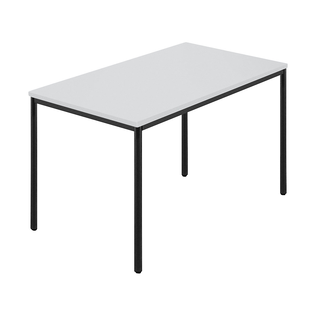 Mesa retangular, tubo redondo revestido, LxP 1200 x 800 mm, cinzento / antracite-0