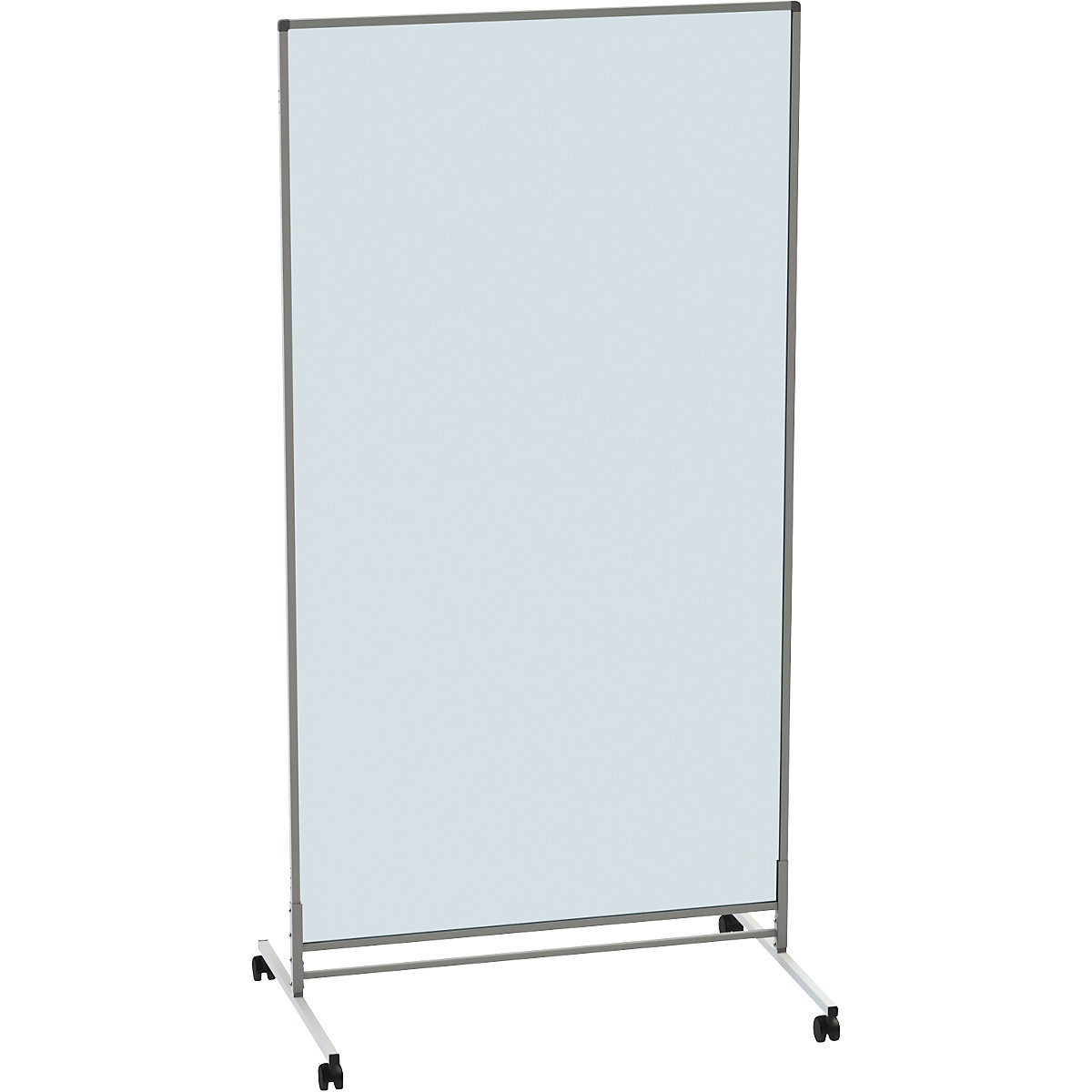 Biombo, transparente e móvel, AxLxP 1950 x 1000 x 650 mm, elemento base, vidro acrílico-0