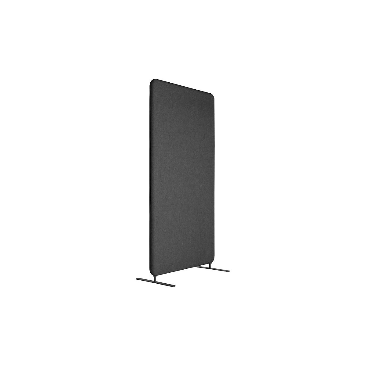 Divisória acústica Softline Salsa, têxtil, AxL 1500 x 1000 mm, cinzento escuro-0