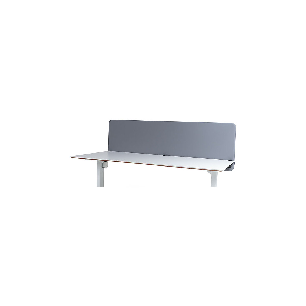 Divisória acústica de mesa Softline Event, suspensa para baixo, altura 650 mm, têxtil, largura 2000 mm, cinzento claro-0