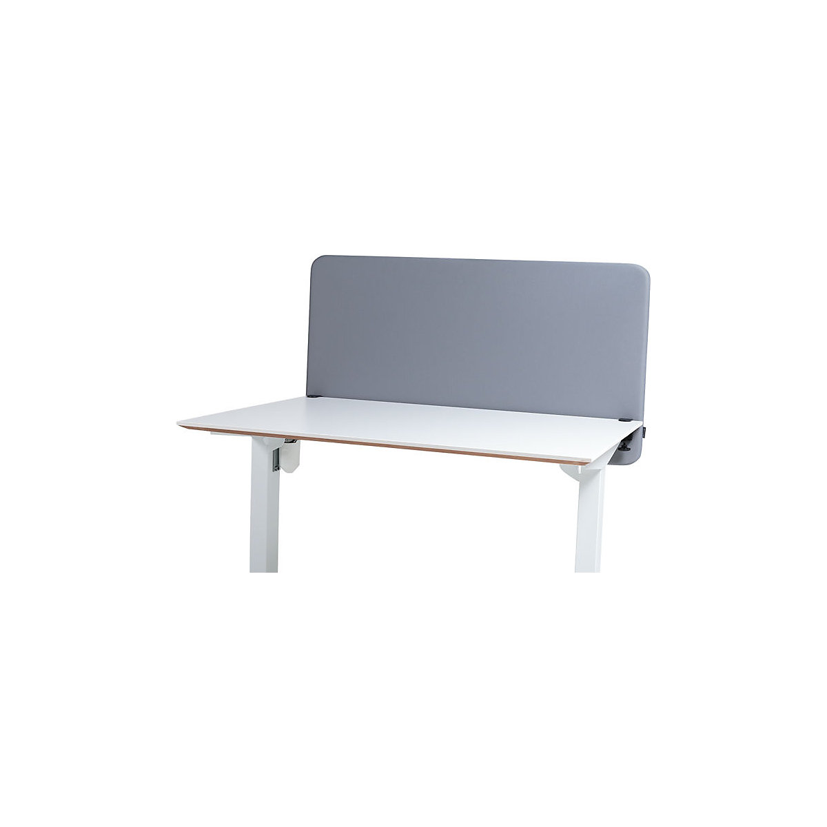 Divisória acústica de mesa Softline Event, suspensa para baixo, altura 650 mm, têxtil, largura 1000 mm, cinzento claro-0