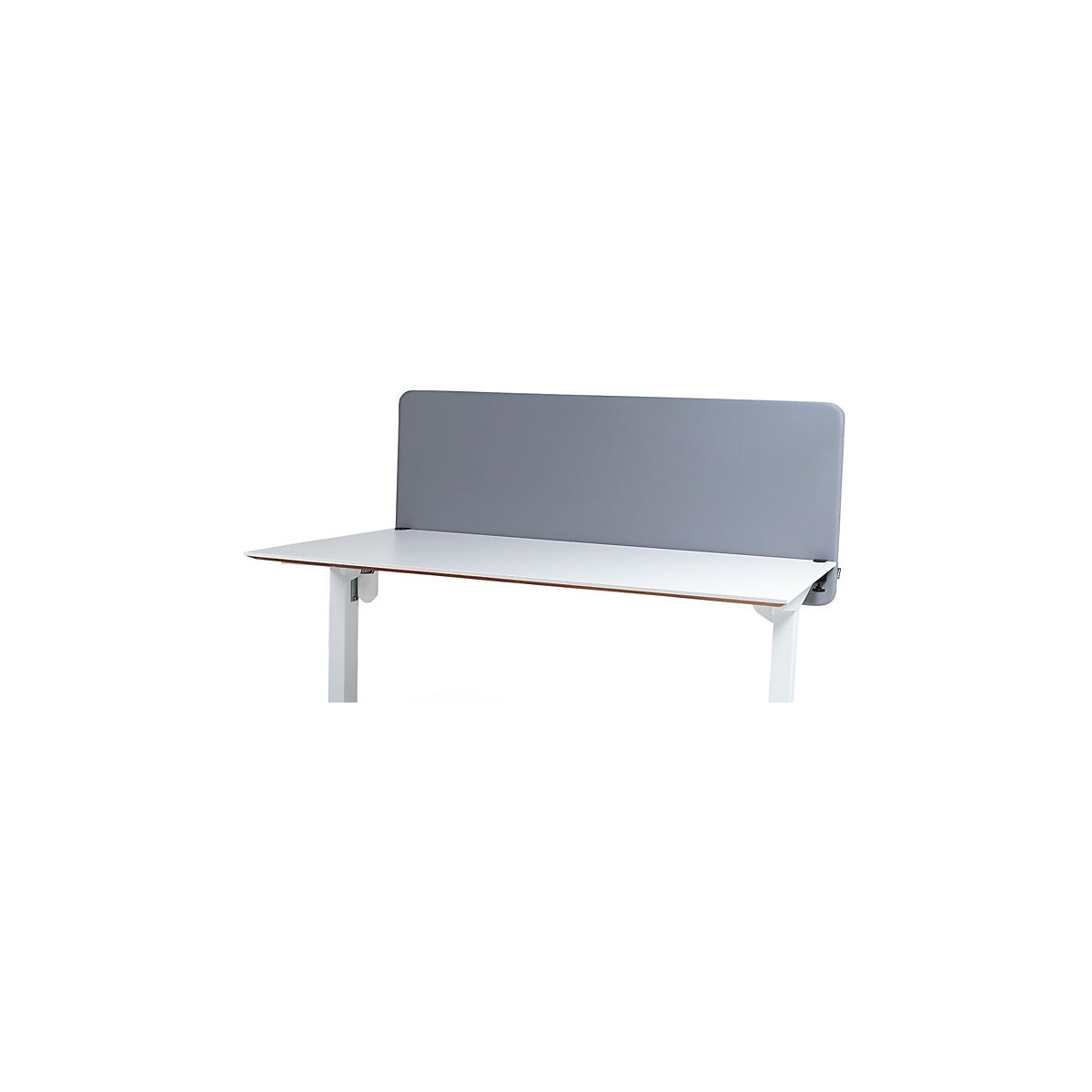 Divisória acústica de mesa Softline Event, suspensa para baixo, altura 650 mm, têxtil, largura 1600 mm, cinzento claro-0
