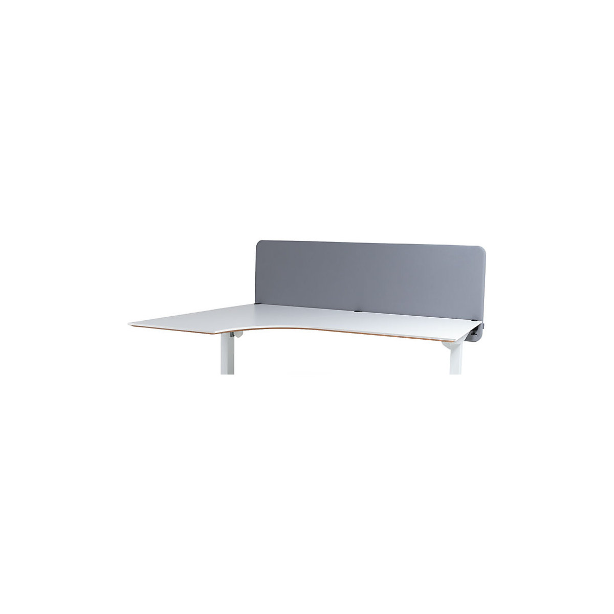 Divisória acústica de mesa Softline Event, suspensa para baixo, altura 650 mm, têxtil, largura 1800 mm, cinzento claro-0