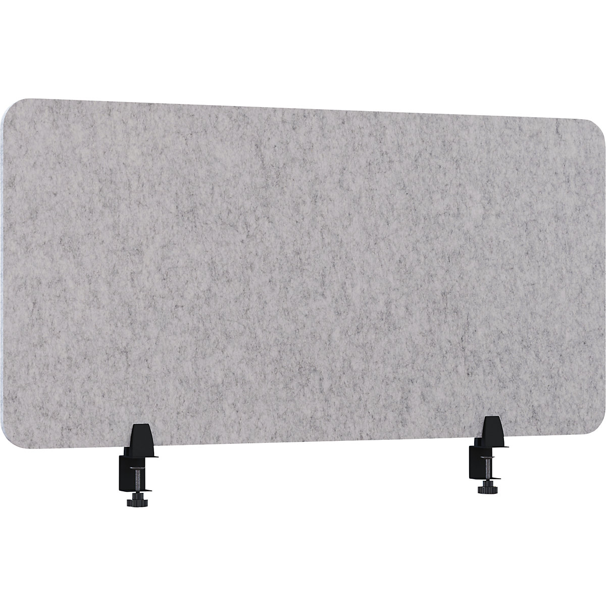 Divisória acústica para mesa – eurokraft basic, altura 600 mm, cinzento claro, largura 1200 mm-0