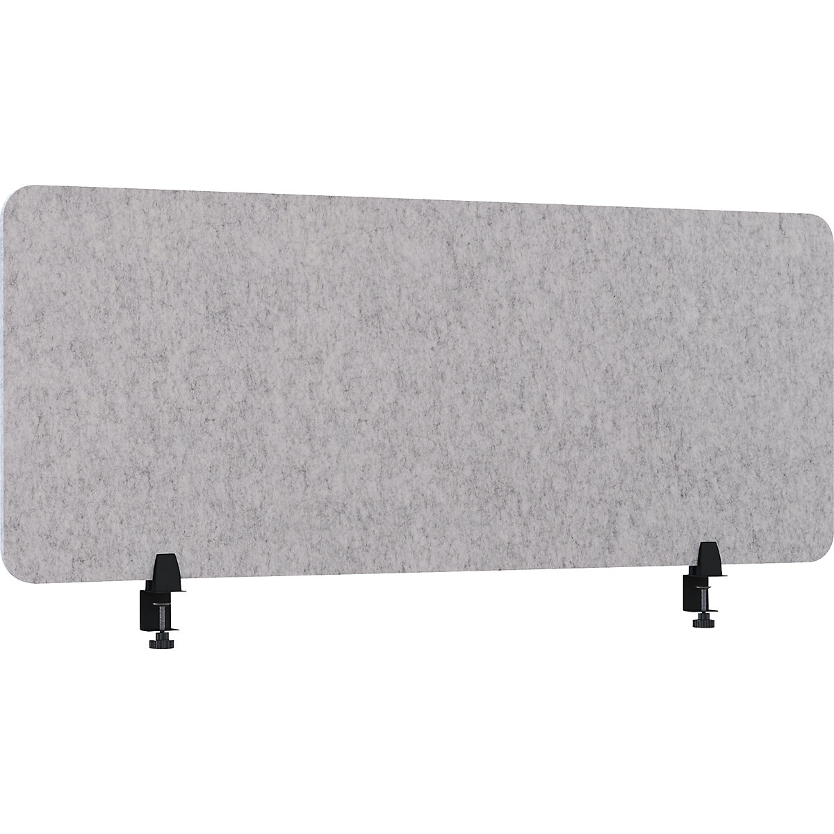 Divisória acústica para mesa – eurokraft basic, altura 600 mm, cinzento claro, largura 1600 mm-0