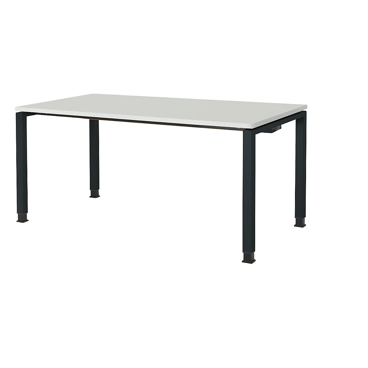 Mesa retangular, forma dos pés em tubo quadrado – mauser