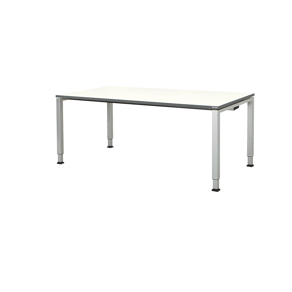 Mesa retangular, forma dos pés em tubo quadrado – mauser